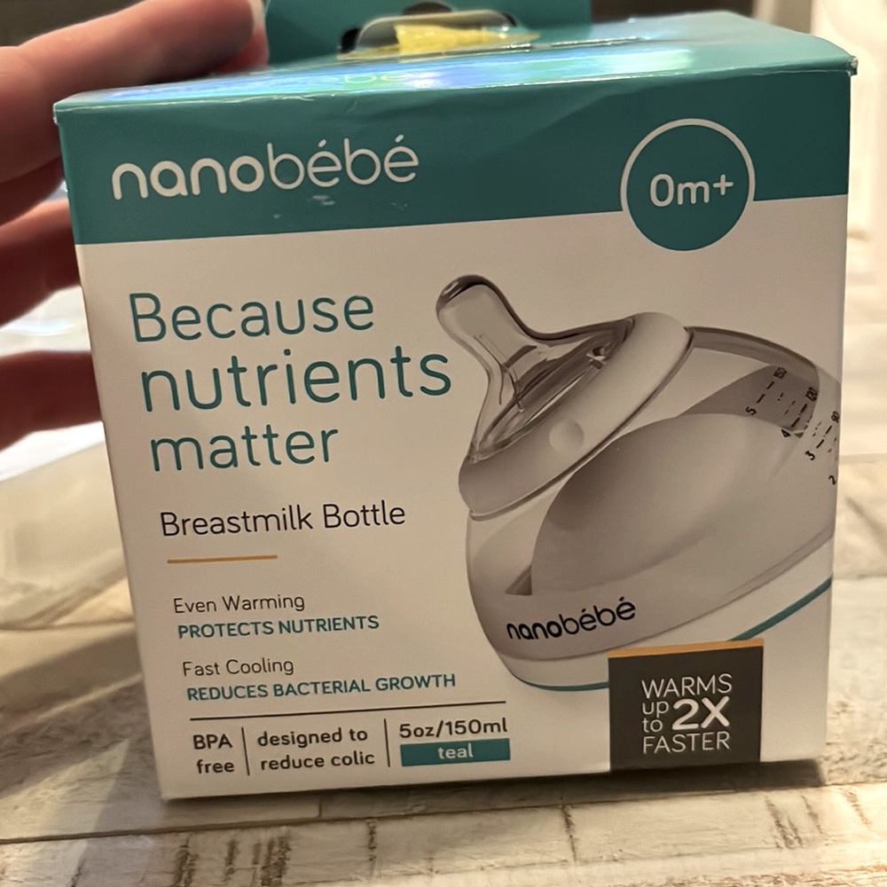 Nanobebe Bottle in Teal
